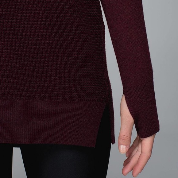 NEW Lululemon The Sweater Life Pullover in Heathered Bordeaux Drama - Picture 8 of 15